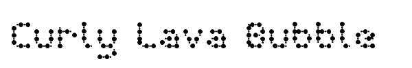 Curly Lava Bubble font preview
